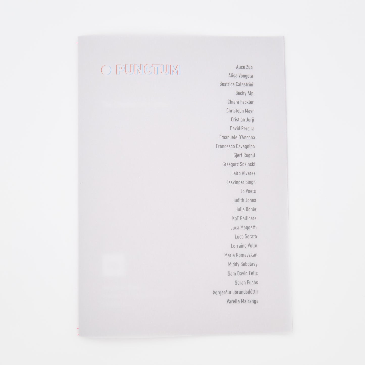 Punctum Exhibition Catalogue